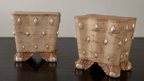 PAIR OF 'MDINA' SIDE TABLES BY MIKE DIAZ